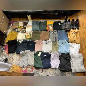 Variety of men’s clothing
